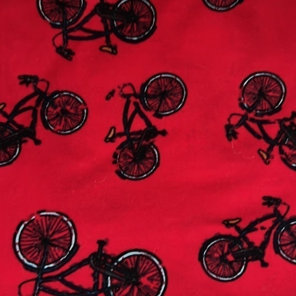 NEW!!! Bicycle OS leggings Lularoe Red - Picture 3 of 5